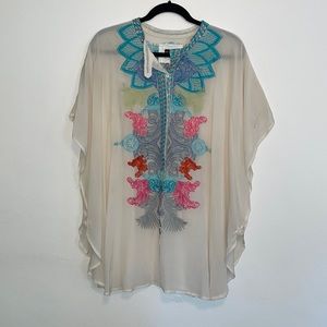 Silk Embroidered Biya Johnny Was Tunic